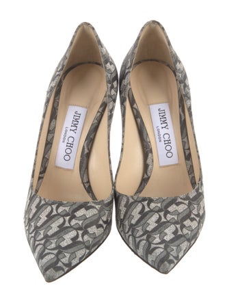 Jimmy Choo Glitter Printed Pumps