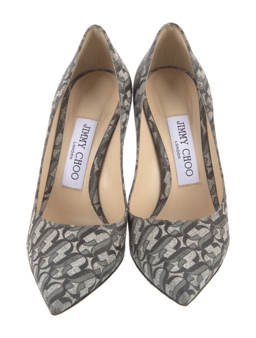 Jimmy Choo Glitter Printed Pumps