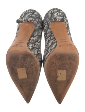 Jimmy Choo Glitter Printed Pumps