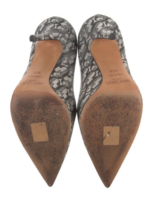 Jimmy Choo Glitter Printed Pumps