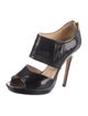 Jimmy Choo Patent Leather Cutout Accent Pumps