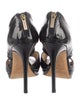 Jimmy Choo Patent Leather Cutout Accent Pumps
