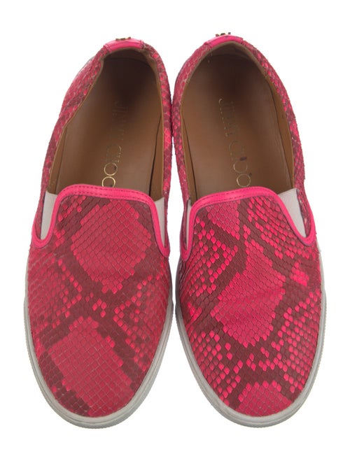 Jimmy Choo Snakeskin Printed Sneakers