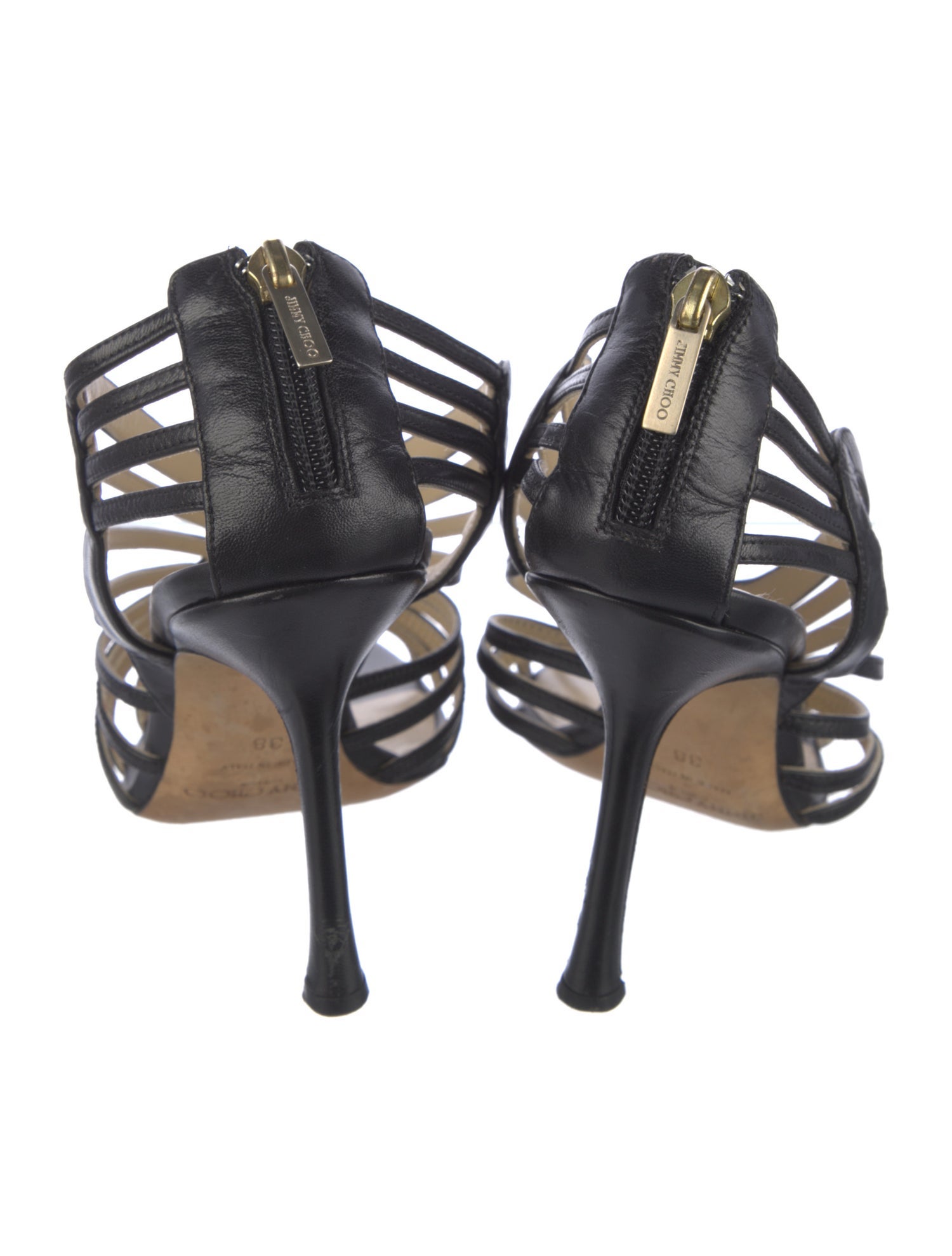 Jimmy Choo Leather Slingback Sandals