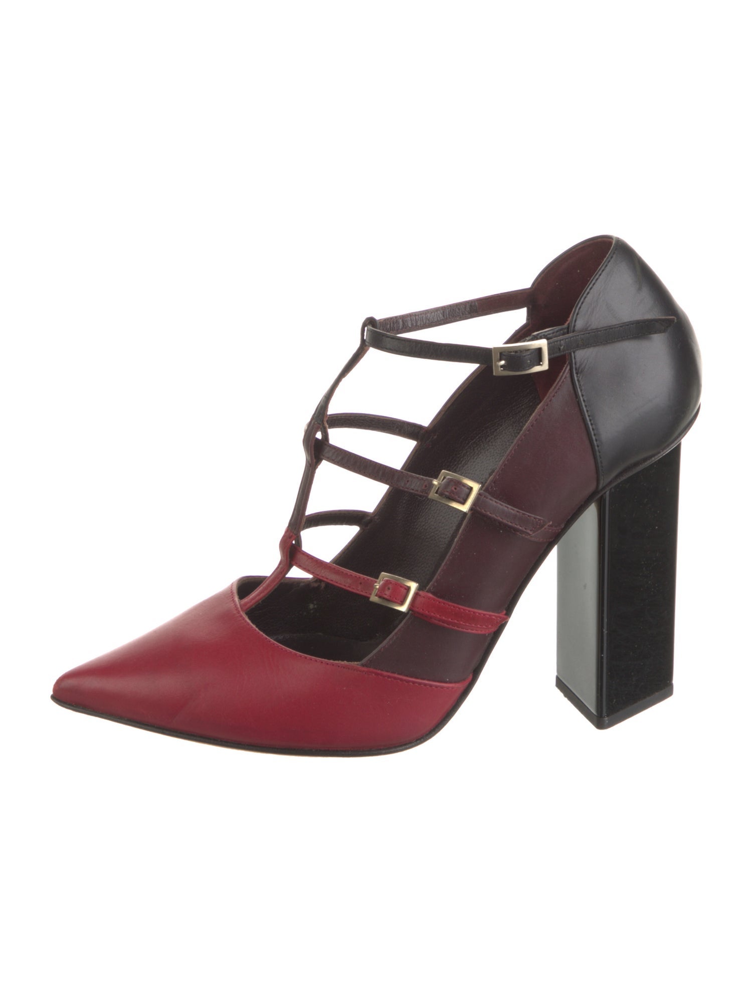 Jimmy Choo Leather T-Strap Pumps