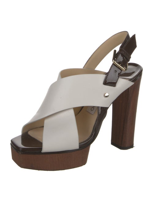 Jimmy Choo Leather Slingback Sandals