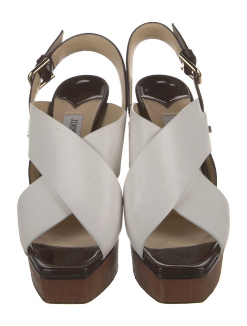 Jimmy Choo Leather Slingback Sandals