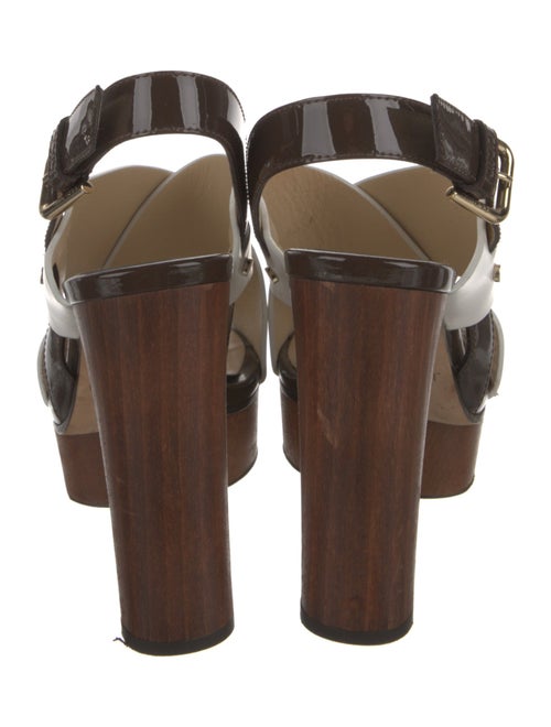 Jimmy Choo Leather Slingback Sandals