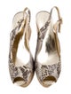 Jimmy Choo Python Animal Print Slingback Sandals