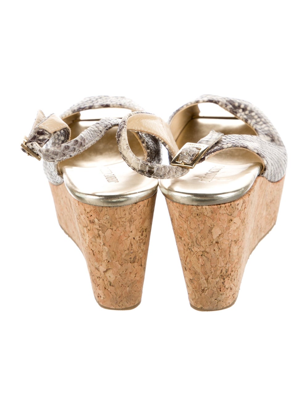 Jimmy Choo Python Slingback Sandals Neutrals Anim… - image 4