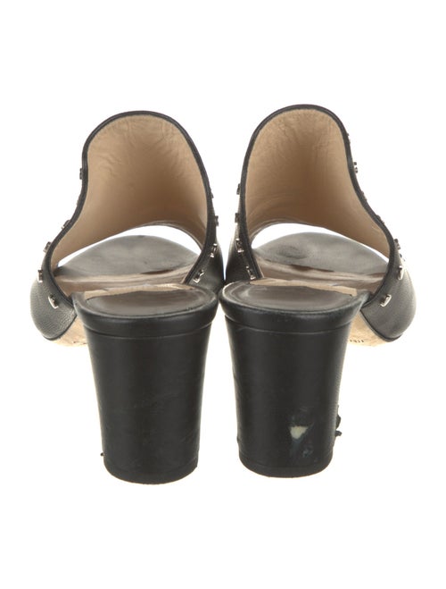 Jimmy Choo Leather Studded Accents Slides