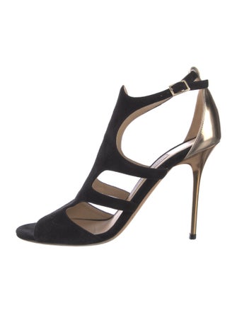 Jimmy Choo Suede Slingback Sandals