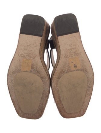 Jimmy Choo Suede Crystal Embellishments Espadrilles