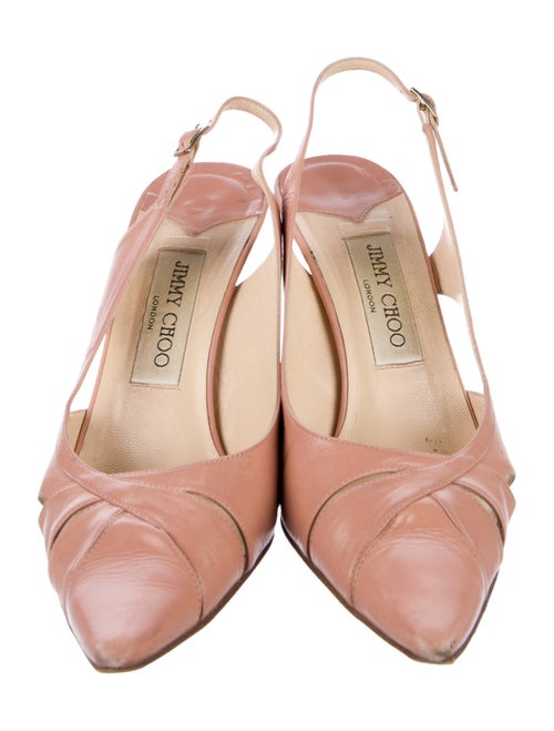 Jimmy Choo Leather Slingback Pumps
