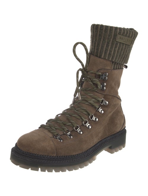 Jimmy Choo Suede Combat Boots