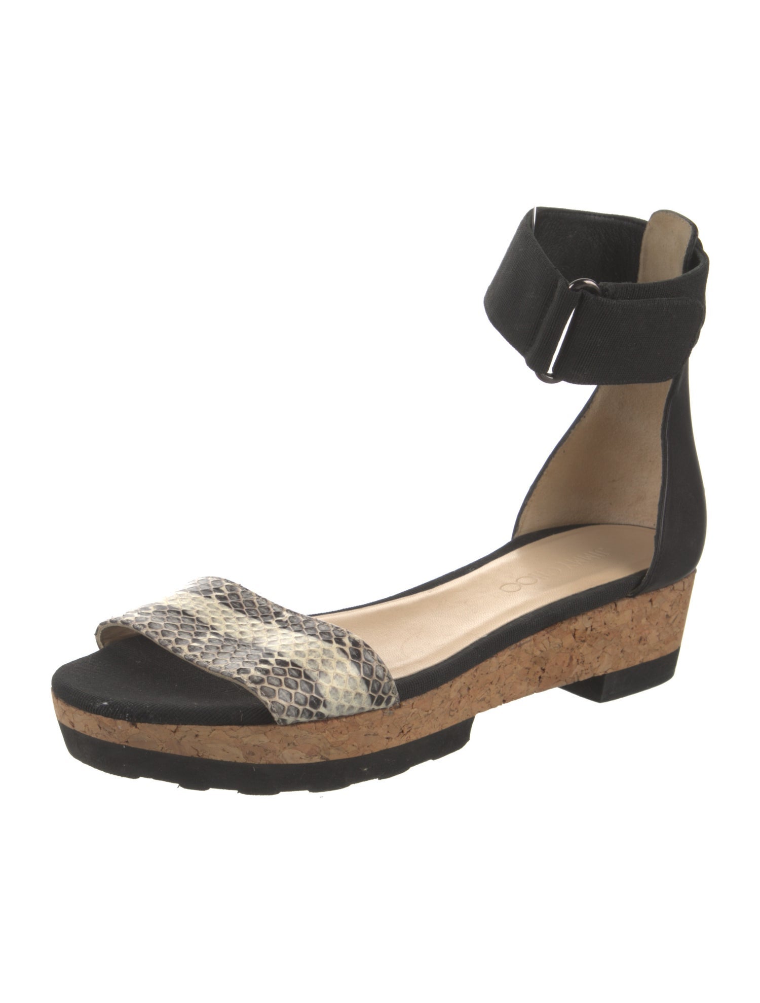 Jimmy Choo Leather Animal Print Sandals