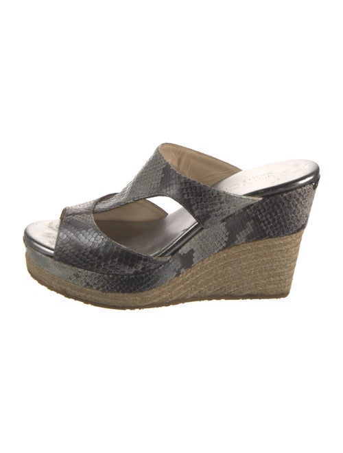 Jimmy Choo Snakeskin Animal Print Espadrilles
