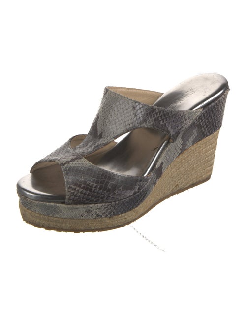 Jimmy Choo Snakeskin Animal Print Espadrilles