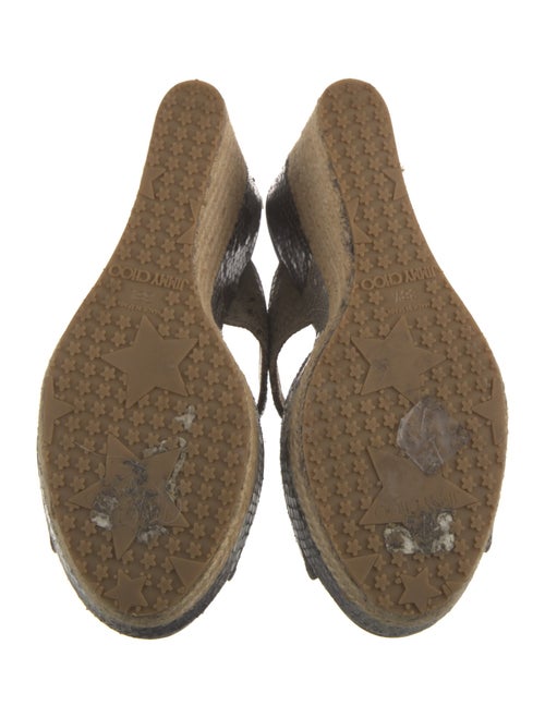 Jimmy Choo Snakeskin Animal Print Espadrilles
