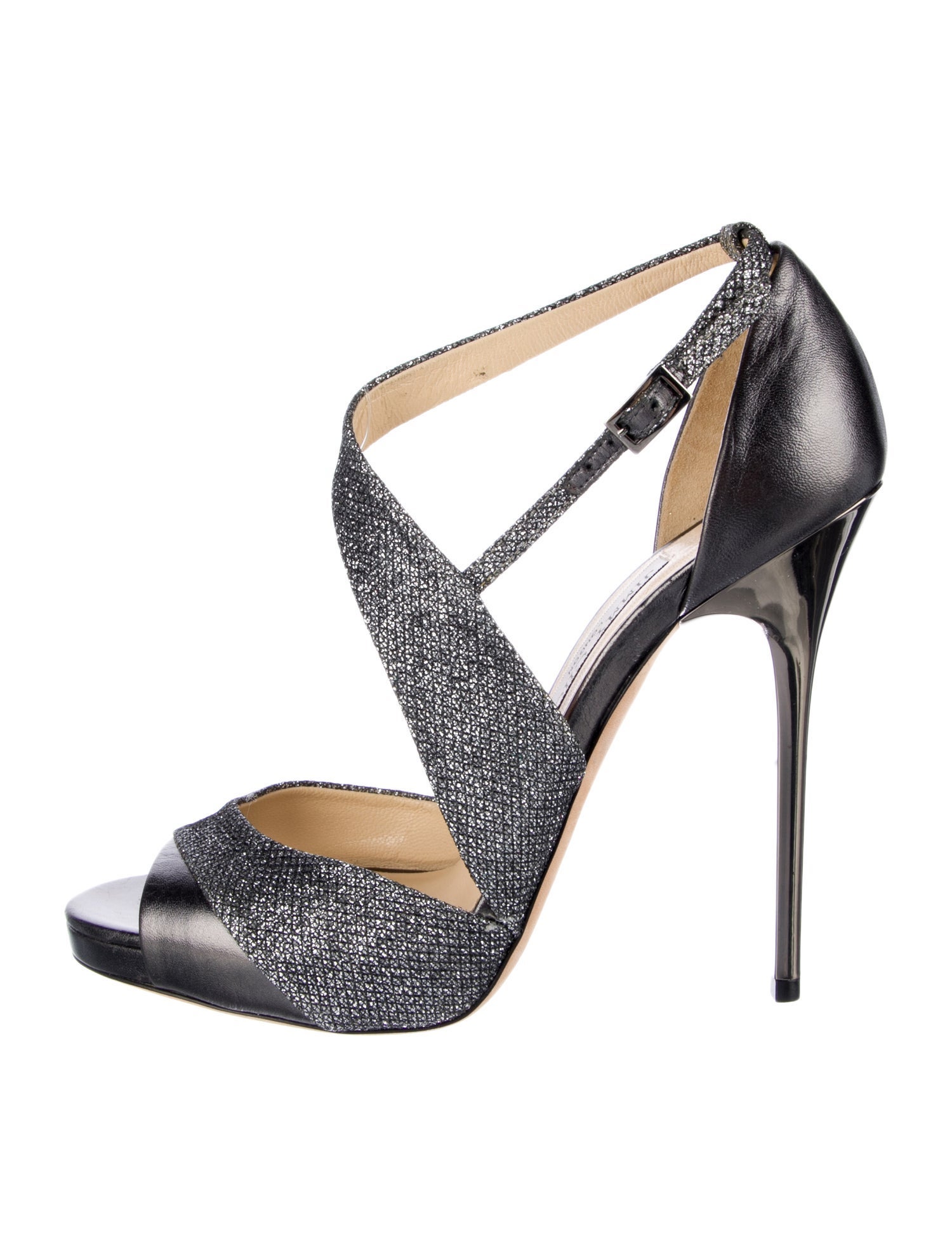 Jimmy Choo Glitter Glitter Accents D'Orsay Pumps