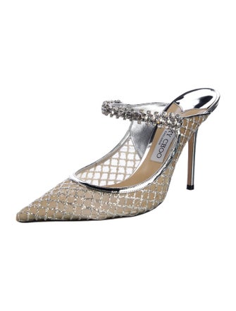 Jimmy Choo Mesh Patterned Mules