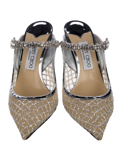 Jimmy Choo Mesh Patterned Mules