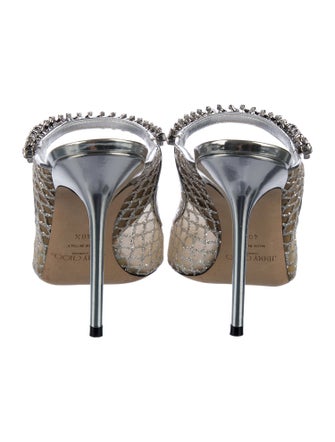 Jimmy Choo Mesh Patterned Mules