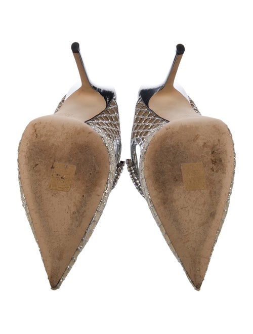 Jimmy Choo Mesh Patterned Mules