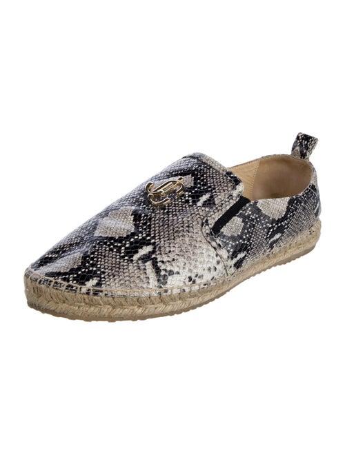 Jimmy Choo Snakeskin Animal Print Espadrilles