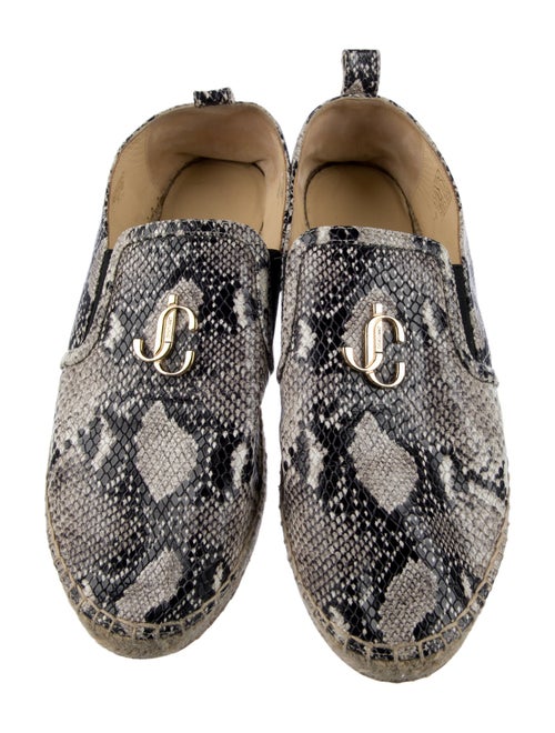 Jimmy Choo Snakeskin Animal Print Espadrilles