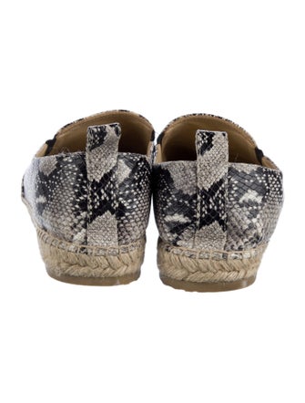 Jimmy Choo Snakeskin Animal Print Espadrilles