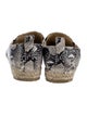 Jimmy Choo Snakeskin Animal Print Espadrilles