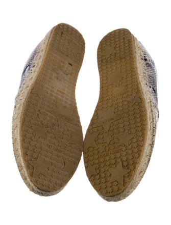 Jimmy Choo Snakeskin Animal Print Espadrilles