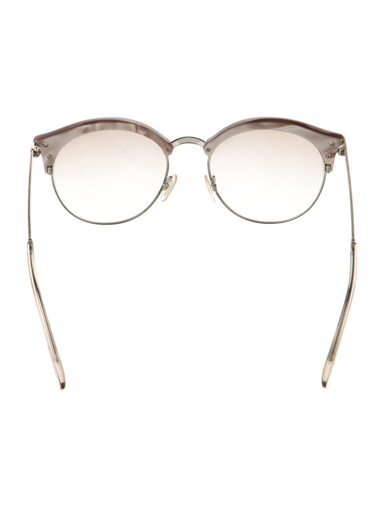 Jimmy Choo Round Mirrored Sunglasses