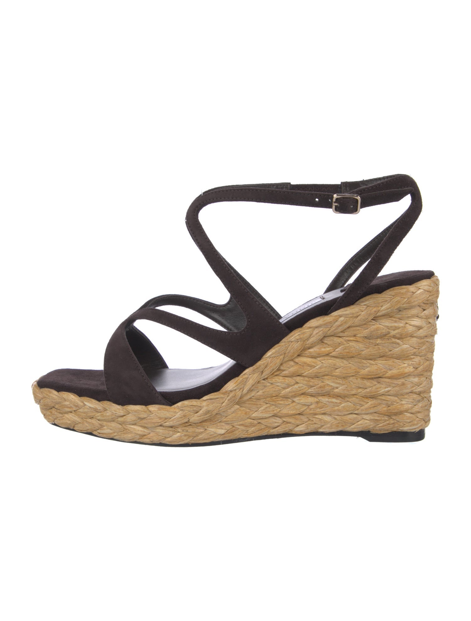 Jimmy Choo Leather Colorblock Pattern Espadrilles