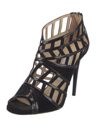 Jimmy Choo Suede Cutout Accent Sandals