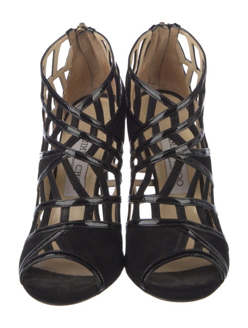 Jimmy Choo Suede Cutout Accent Sandals