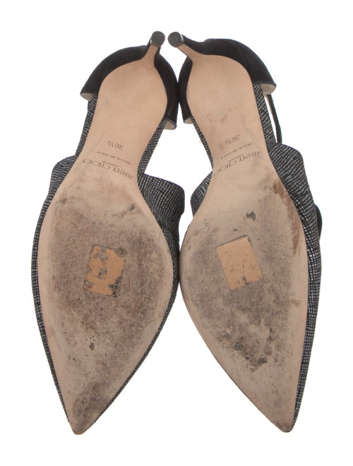 Jimmy Choo Suede Colorblock Pattern Slingback Pumps