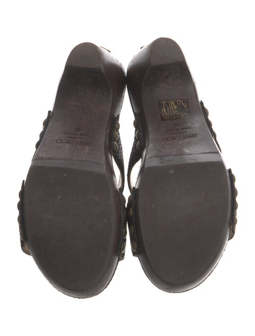 Jimmy Choo Leather Slides