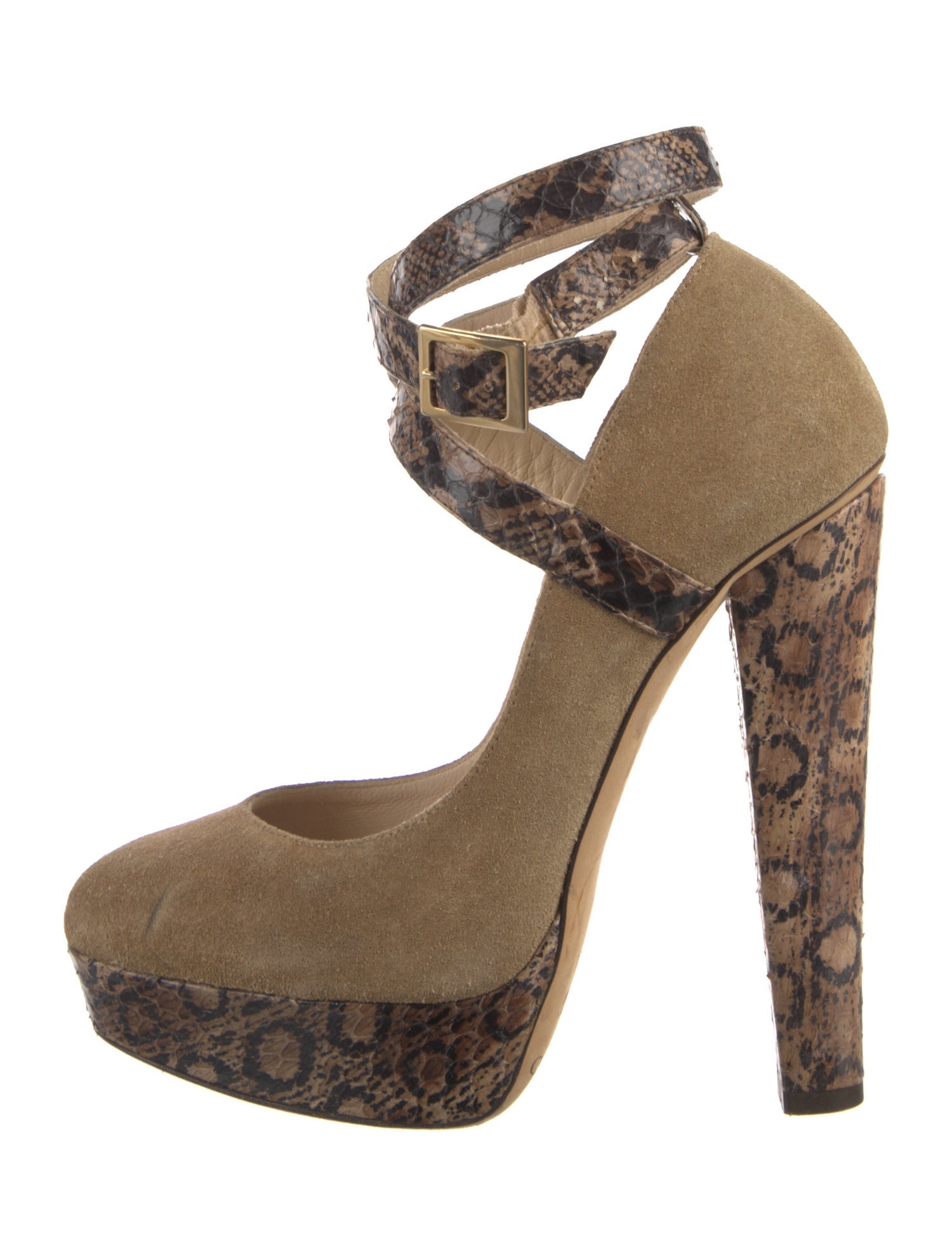 Jimmy Choo Suede Animal Print Pumps