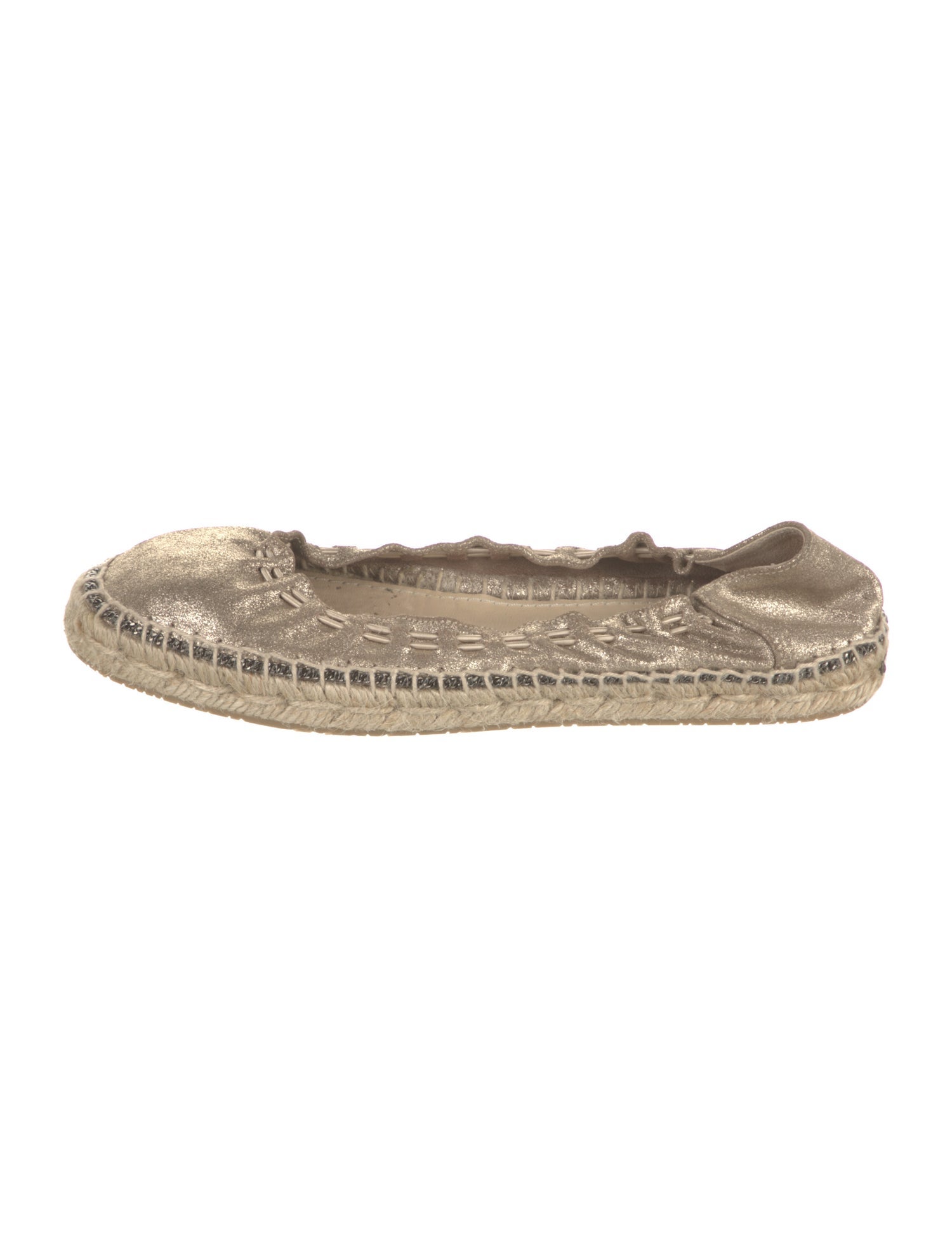 Jimmy Choo Suede Whipstitch Trim Espadrilles