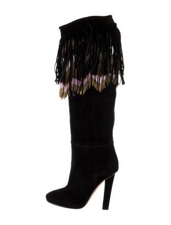 Jimmy Choo Suede Printed Boots