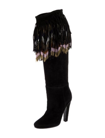 Jimmy Choo Suede Printed Boots