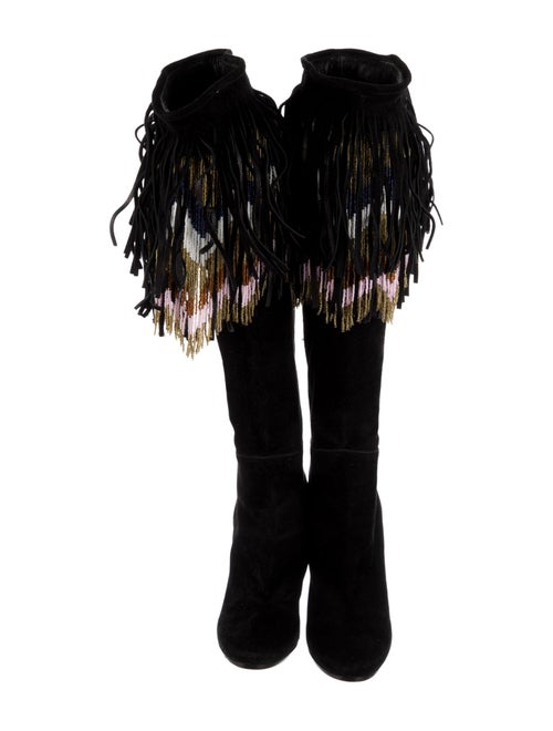 Jimmy Choo Suede Printed Boots