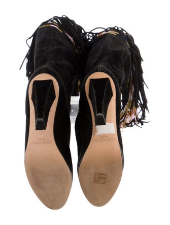 Jimmy Choo Suede Printed Boots