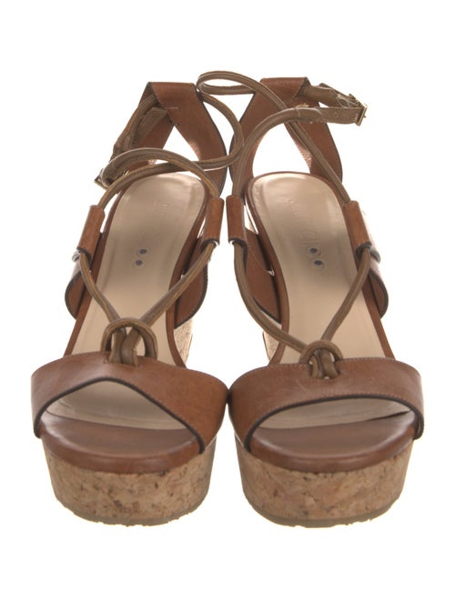 Jimmy Choo Leather T-Strap Sandals