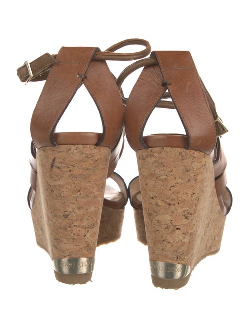 Jimmy Choo Leather T-Strap Sandals