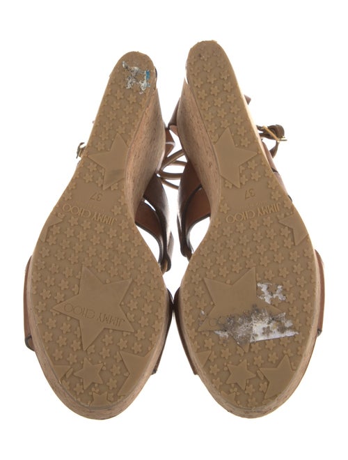 Jimmy Choo Leather T-Strap Sandals