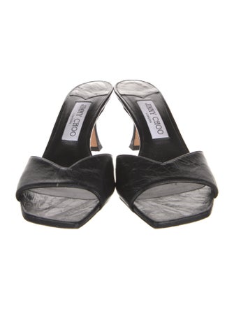 Jimmy Choo Leather Slides