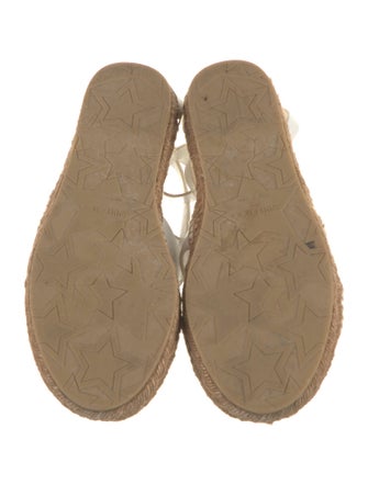 Jimmy Choo Leather Colorblock Pattern Espadrilles